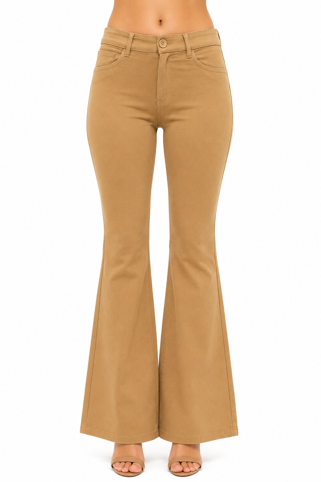 Elegant High-Waist Flared Pants for Women | Bell Bottom Trousers