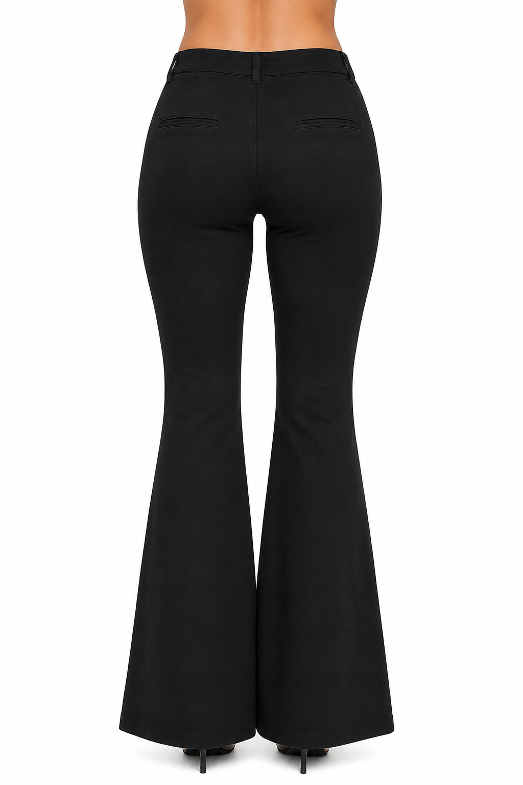 Elegant High-Waist Flared Pants for Women | Bell Bottom Trousers