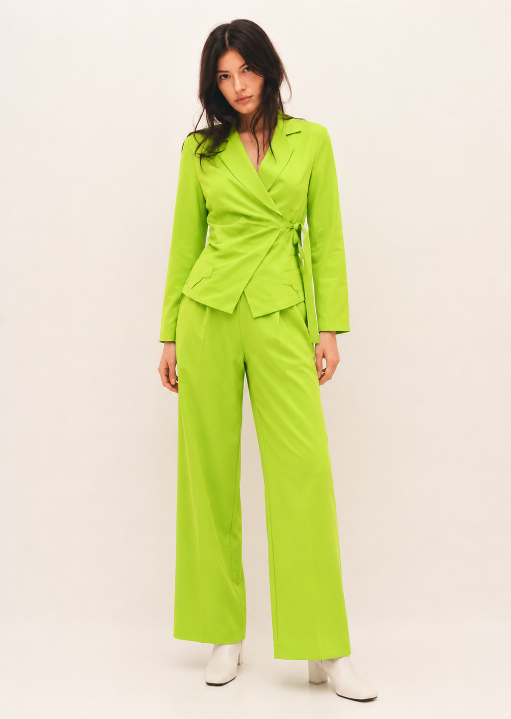 Elegant Two-Piece Co-Ord Set for Women | Blazer & Trousers