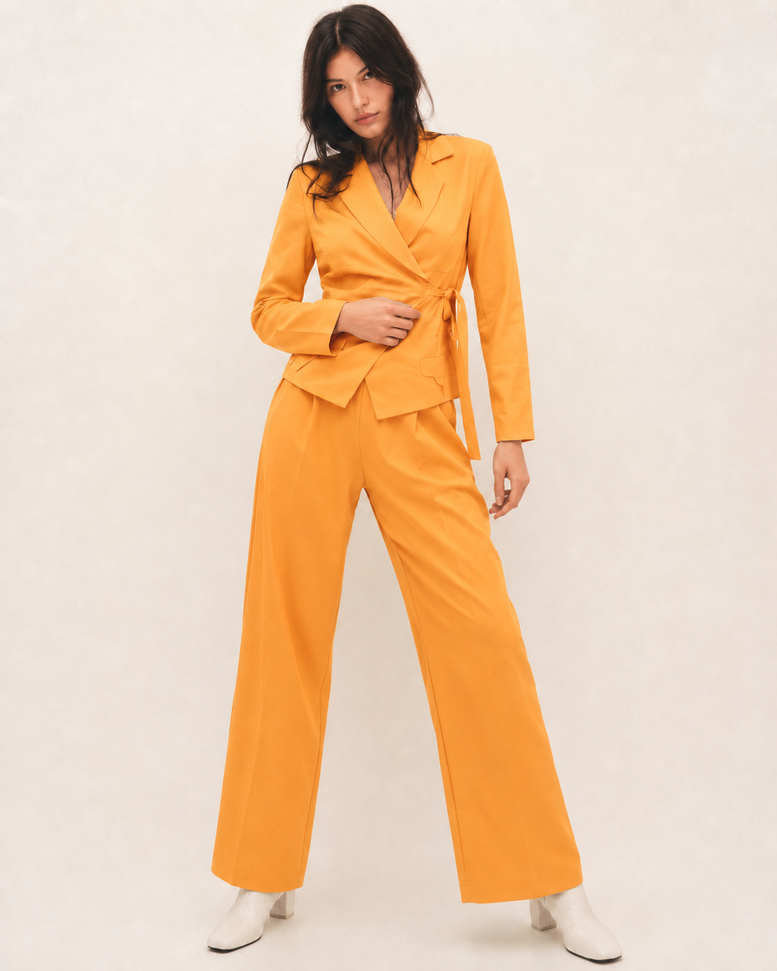 Elegant Two-Piece Co-Ord Set for Women | Blazer & Trousers