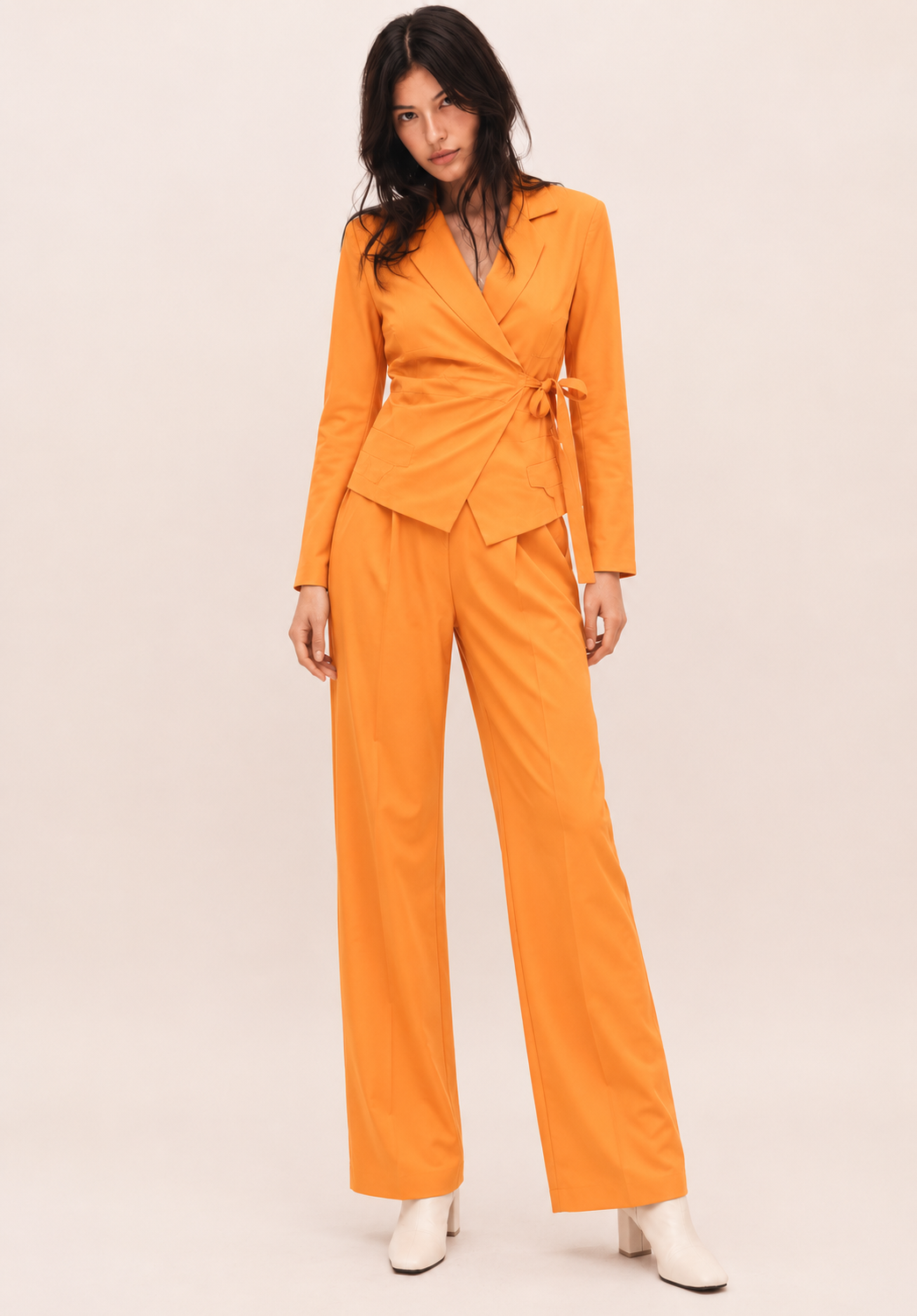 Elegant Two-Piece Co-Ord Set for Women | Blazer & Trousers