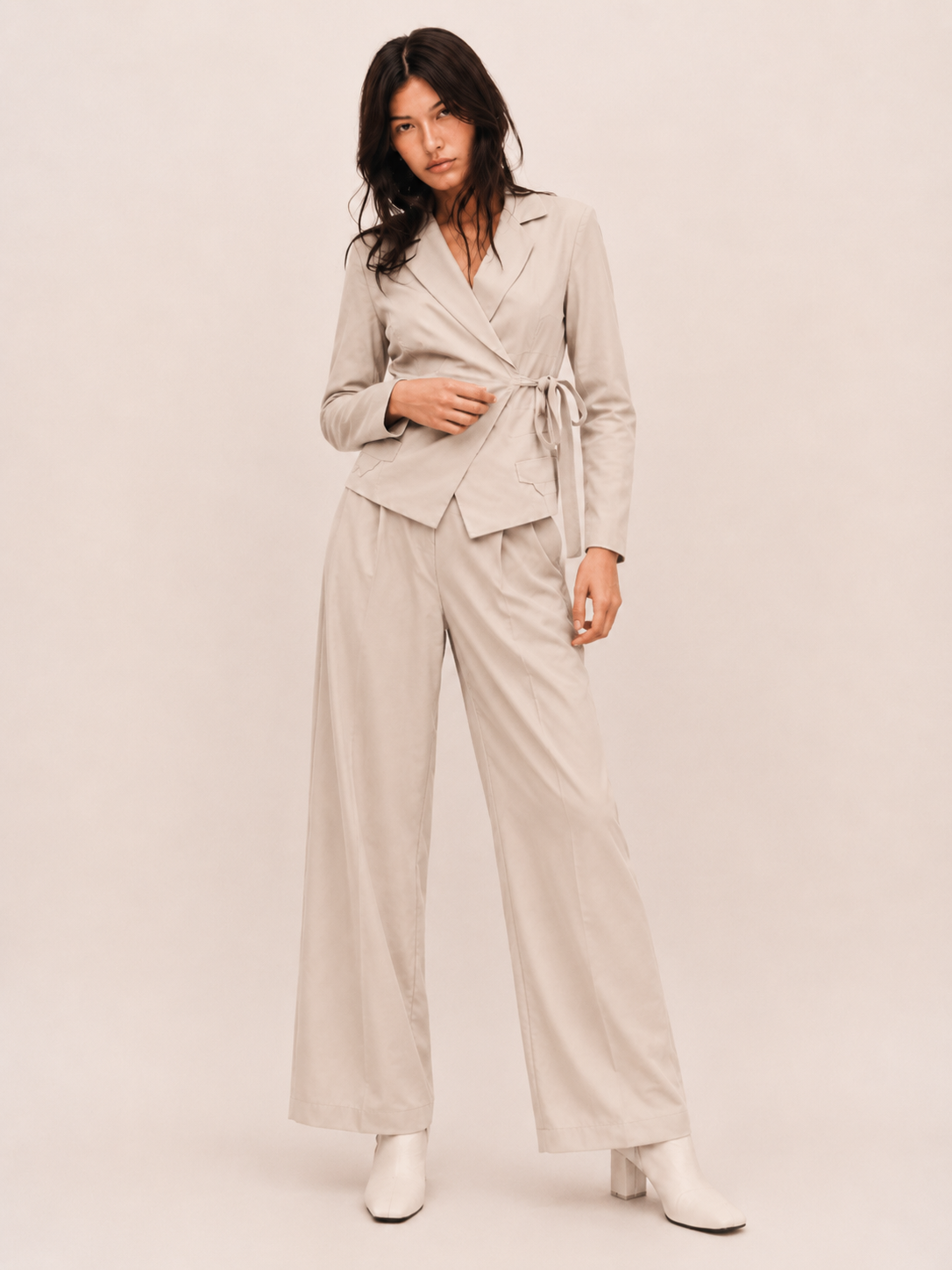 Elegant Two-Piece Co-Ord Set for Women | Blazer & Trousers