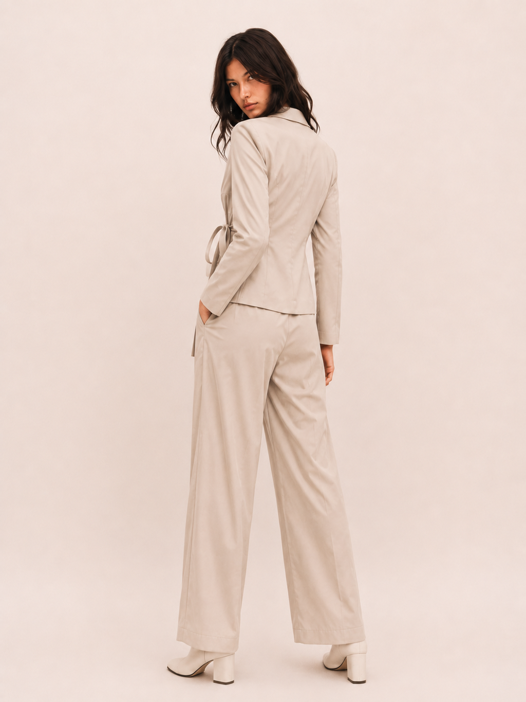 Elegant Two-Piece Co-Ord Set for Women | Blazer & Trousers
