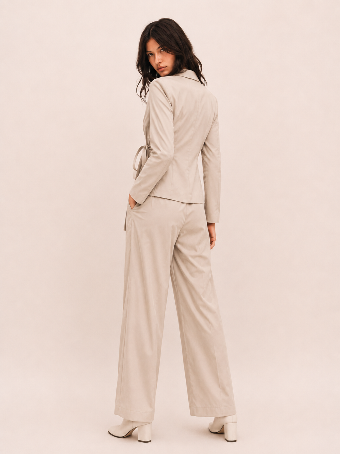 Elegant Two-Piece Co-Ord Set for Women | Blazer & Trousers