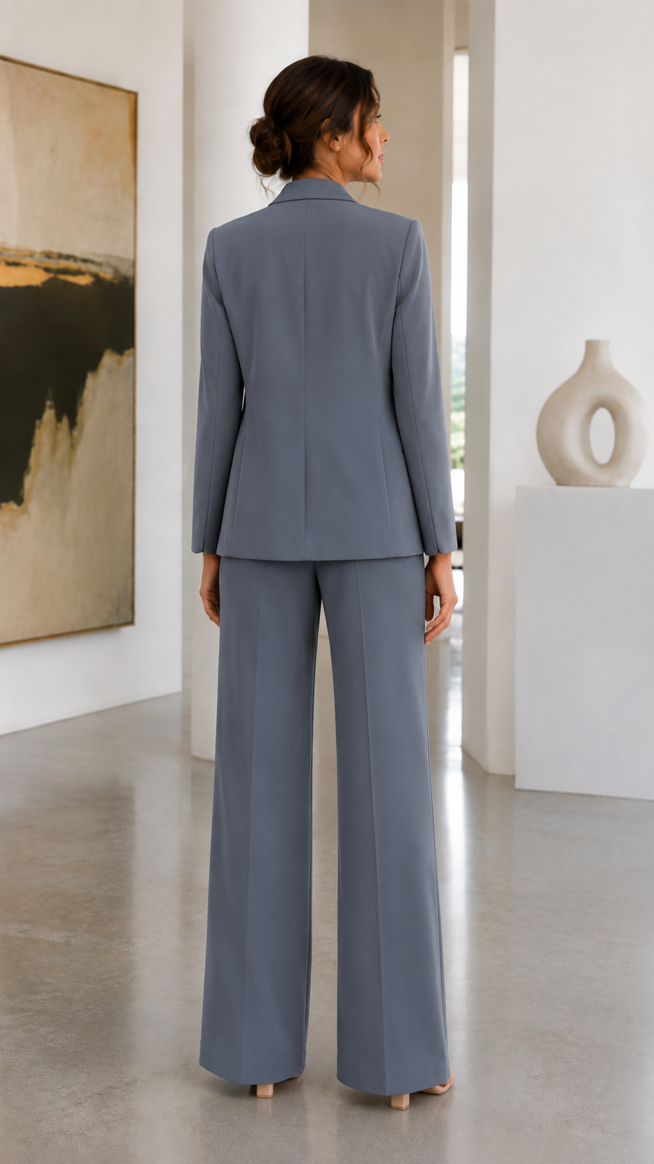 Elegant Three-Piece Co-Ord Set for Women | Blazer & Trousers
