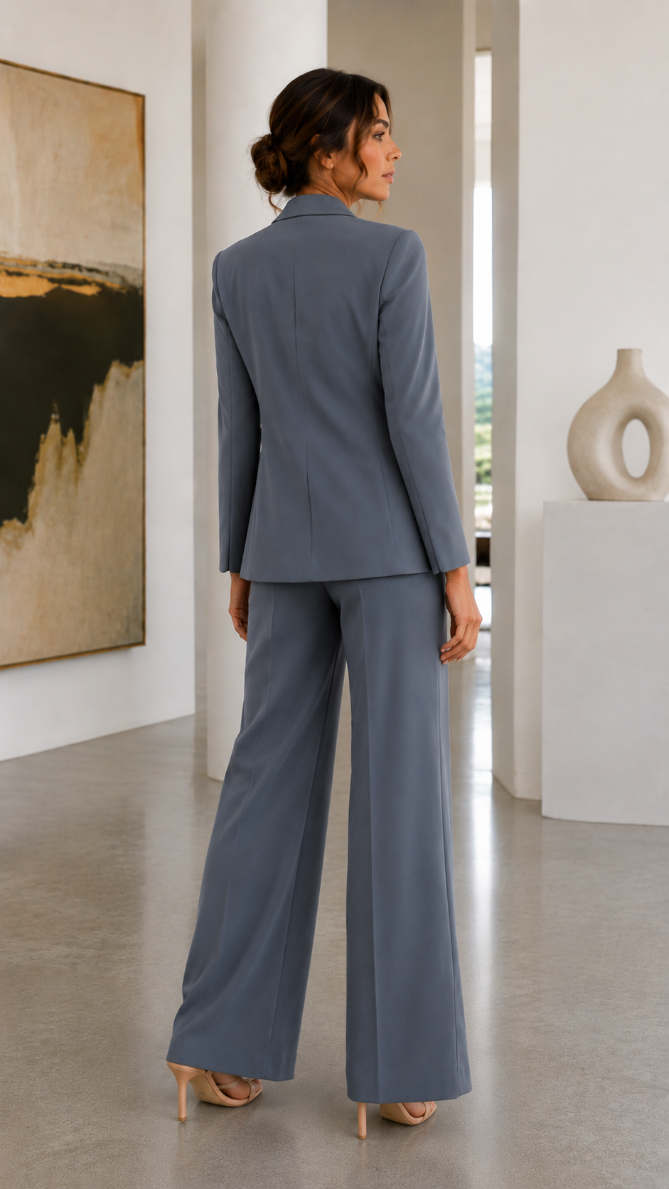 Elegant Three-Piece Co-Ord Set for Women | Blazer & Trousers