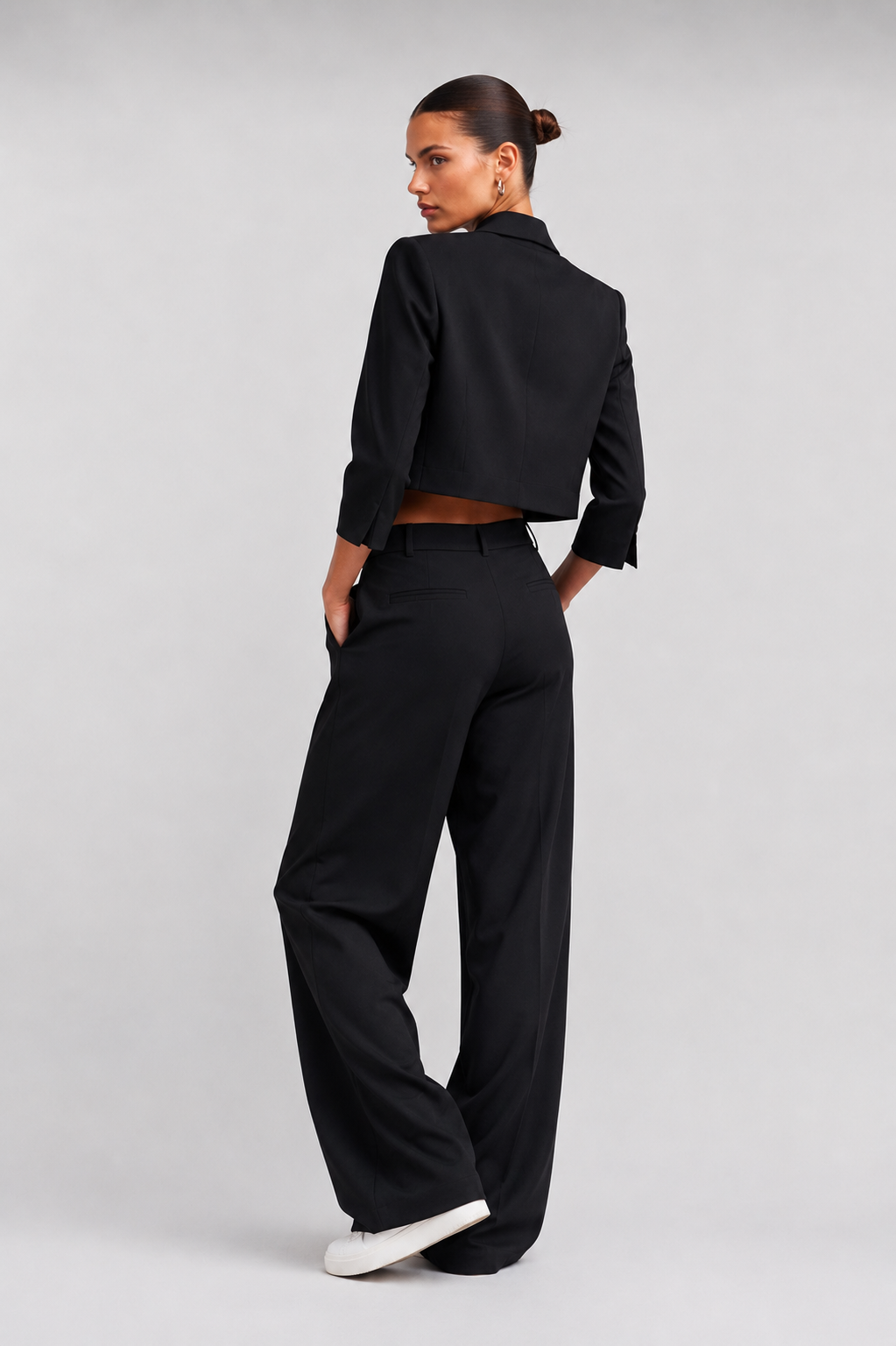 Elegant Three-Piece Co-Ord Set for Women | Blazer & Trousers