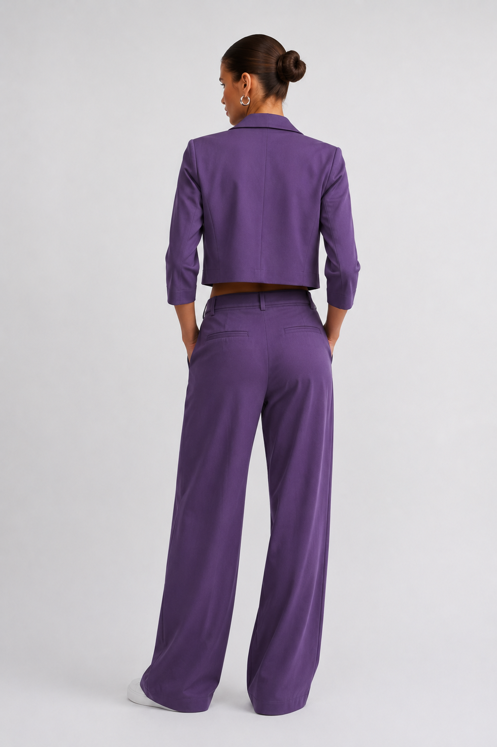 Elegant Three-Piece Co-Ord Set for Women | Blazer & Trousers