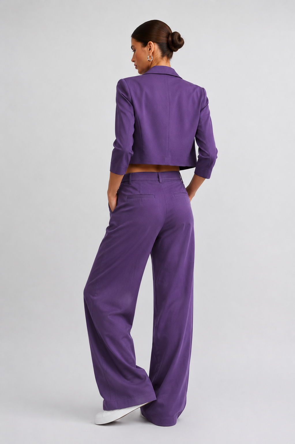 Elegant Three-Piece Co-Ord Set for Women | Blazer & Trousers