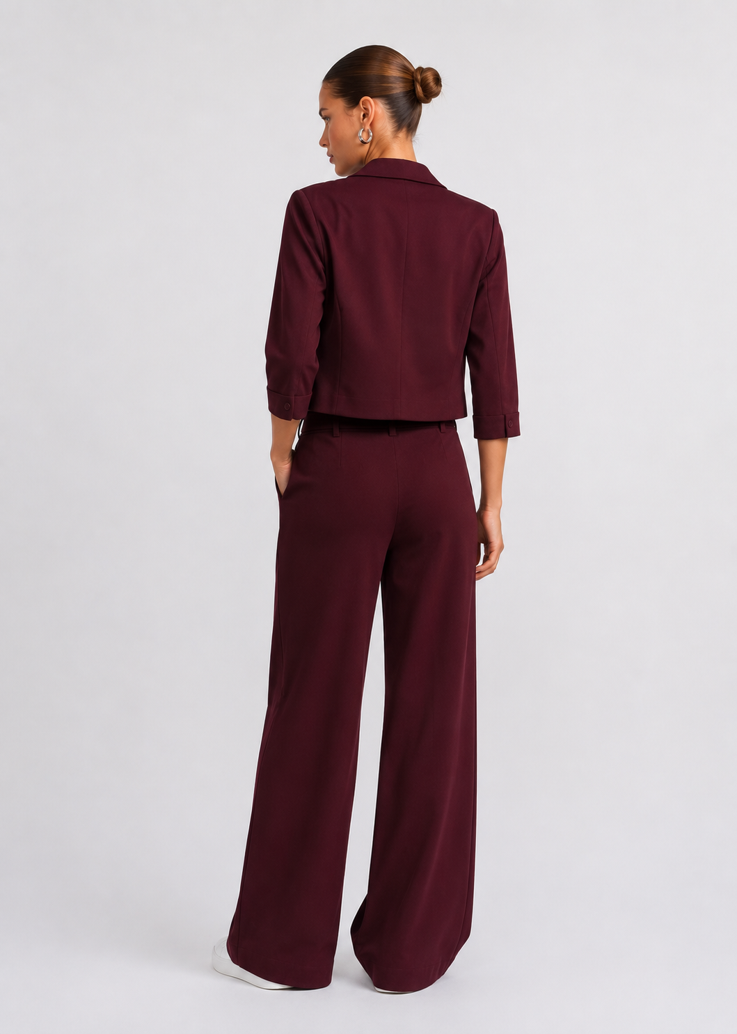 Elegant Three-Piece Co-Ord Set for Women | Blazer & Trousers