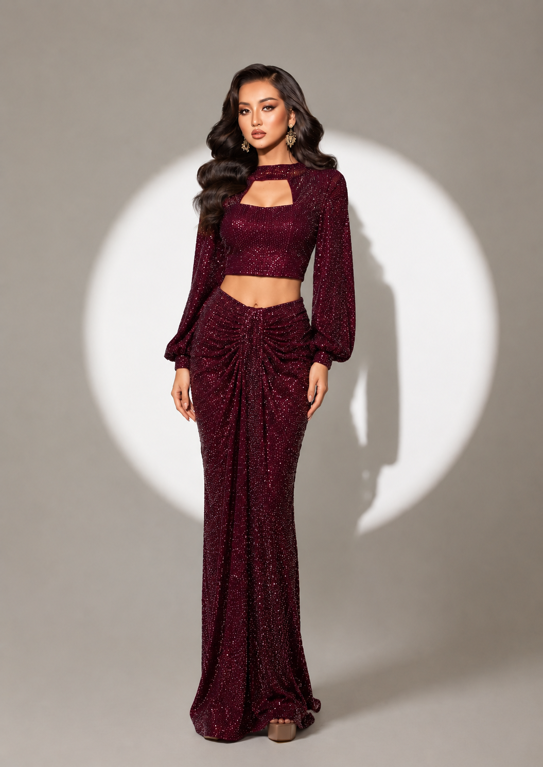 Elegant Sequin Co-Ord Set for Women | Party Wear Ensemble