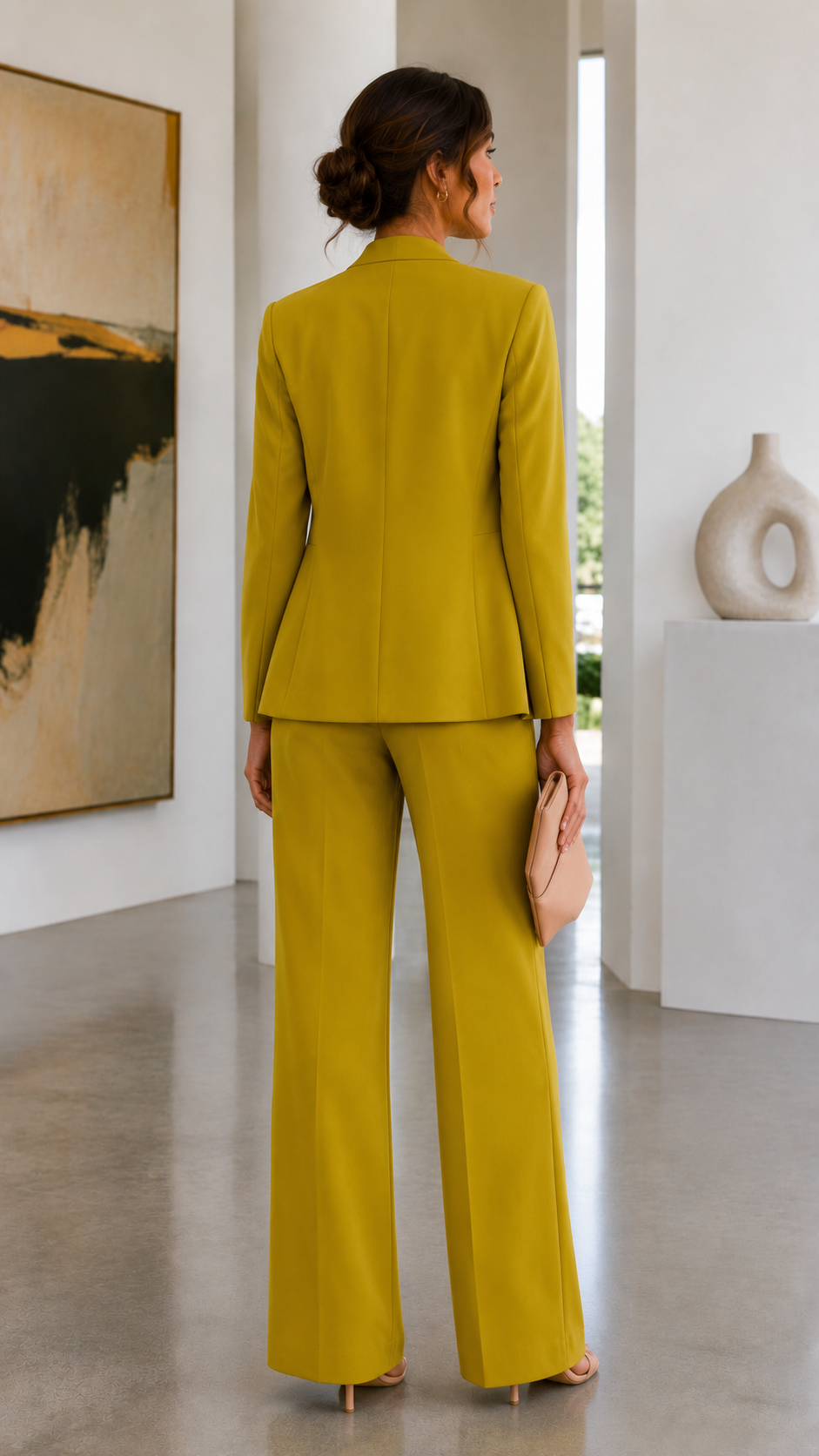 Elegant Three-Piece Co-Ord Set for Women | Blazer & Trousers
