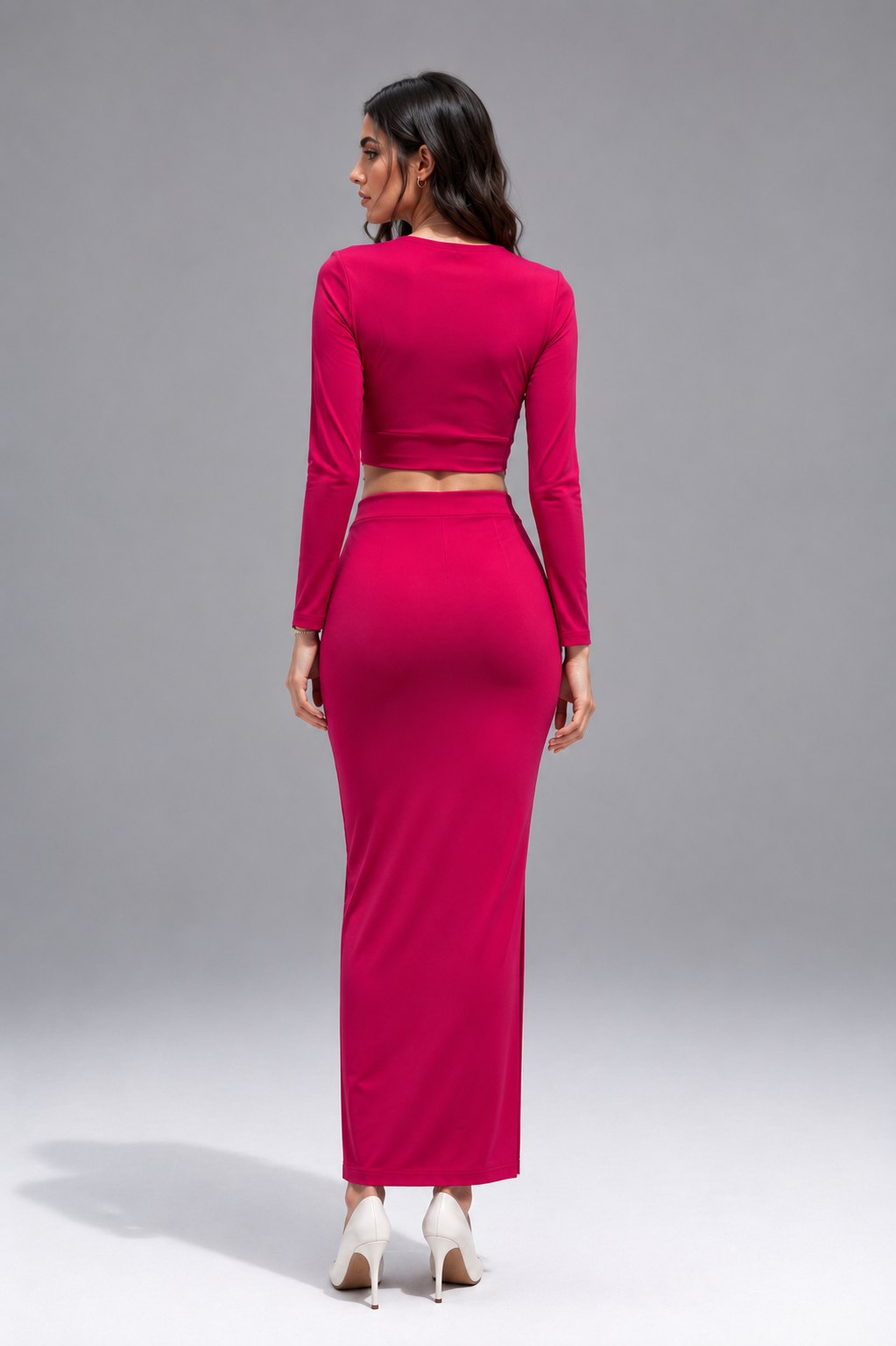Elegant Two-Piece Co-Ord Set for Women | Twist Front Skirt