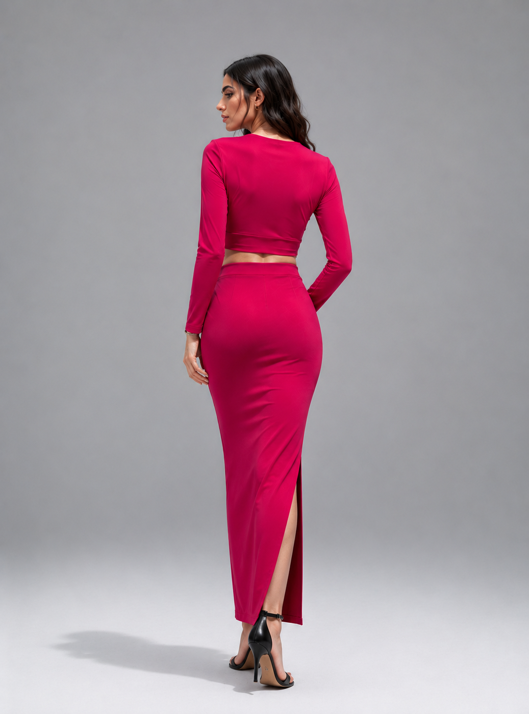 Elegant Two-Piece Co-Ord Set for Women | Twist Front Skirt