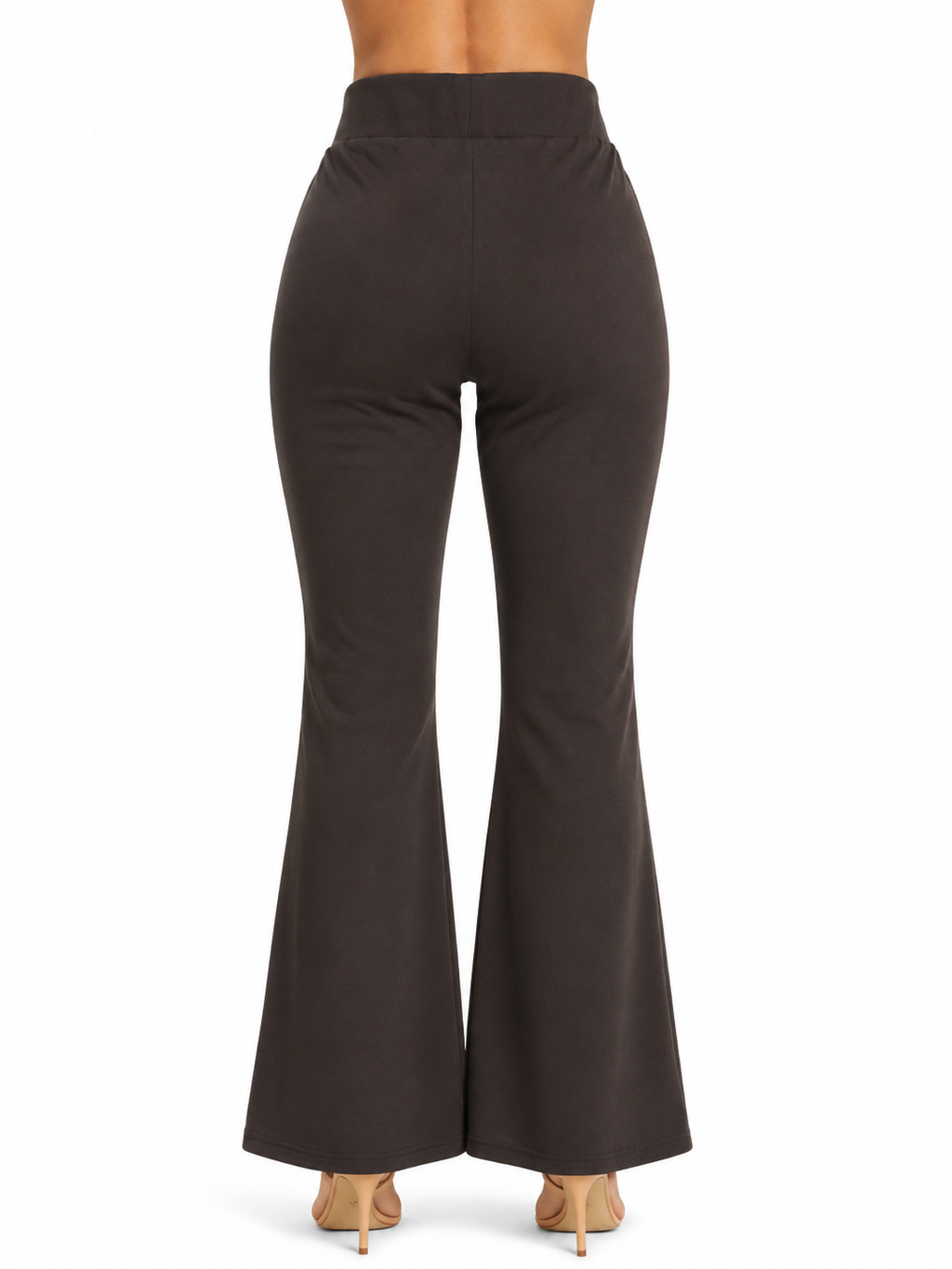 Elegant Flared Bottom Wear for Women | High-Waist Casual Trousers
