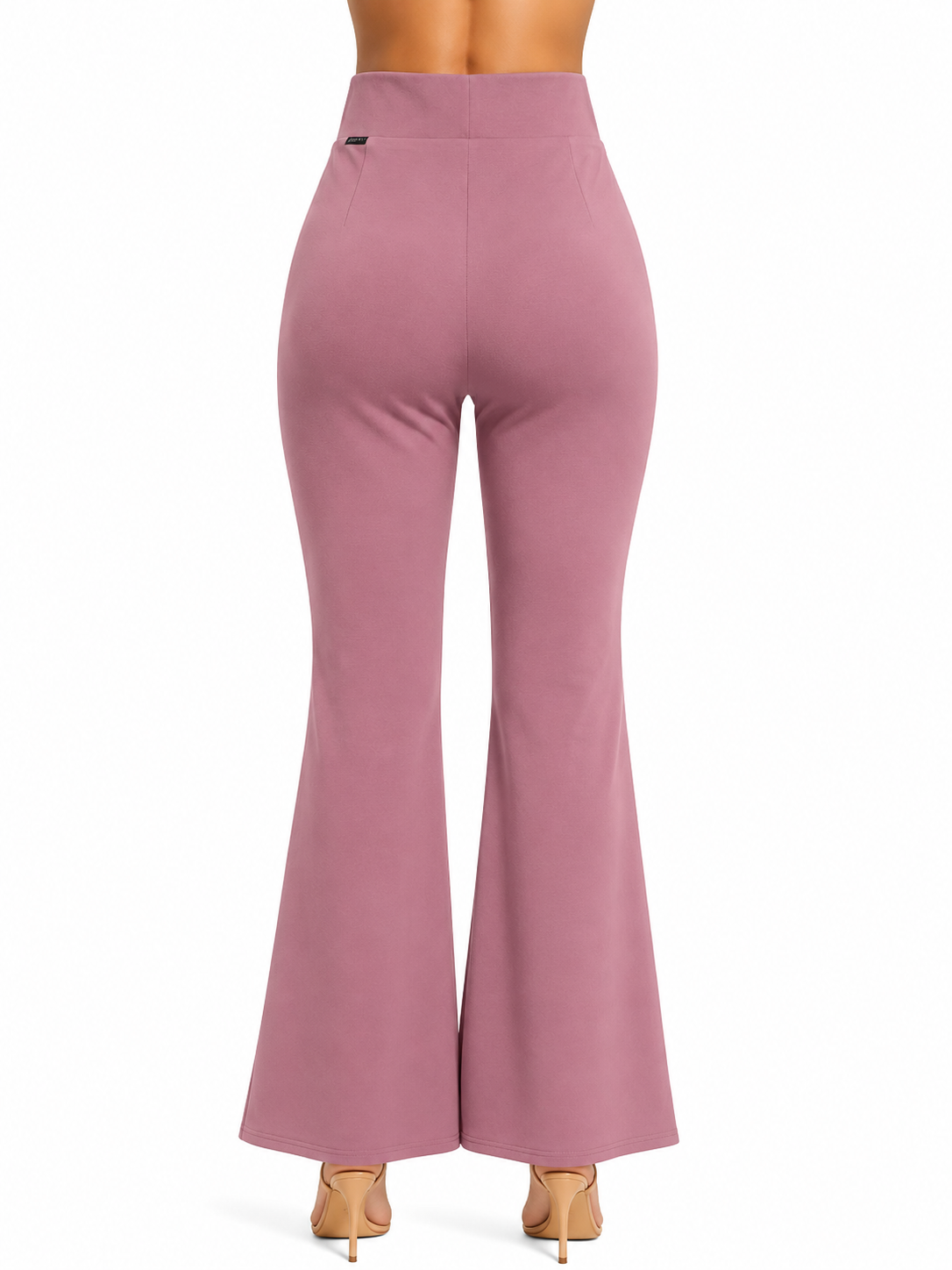 Elegant Flared Bottom Wear for Women | High-Waist Casual Trousers
