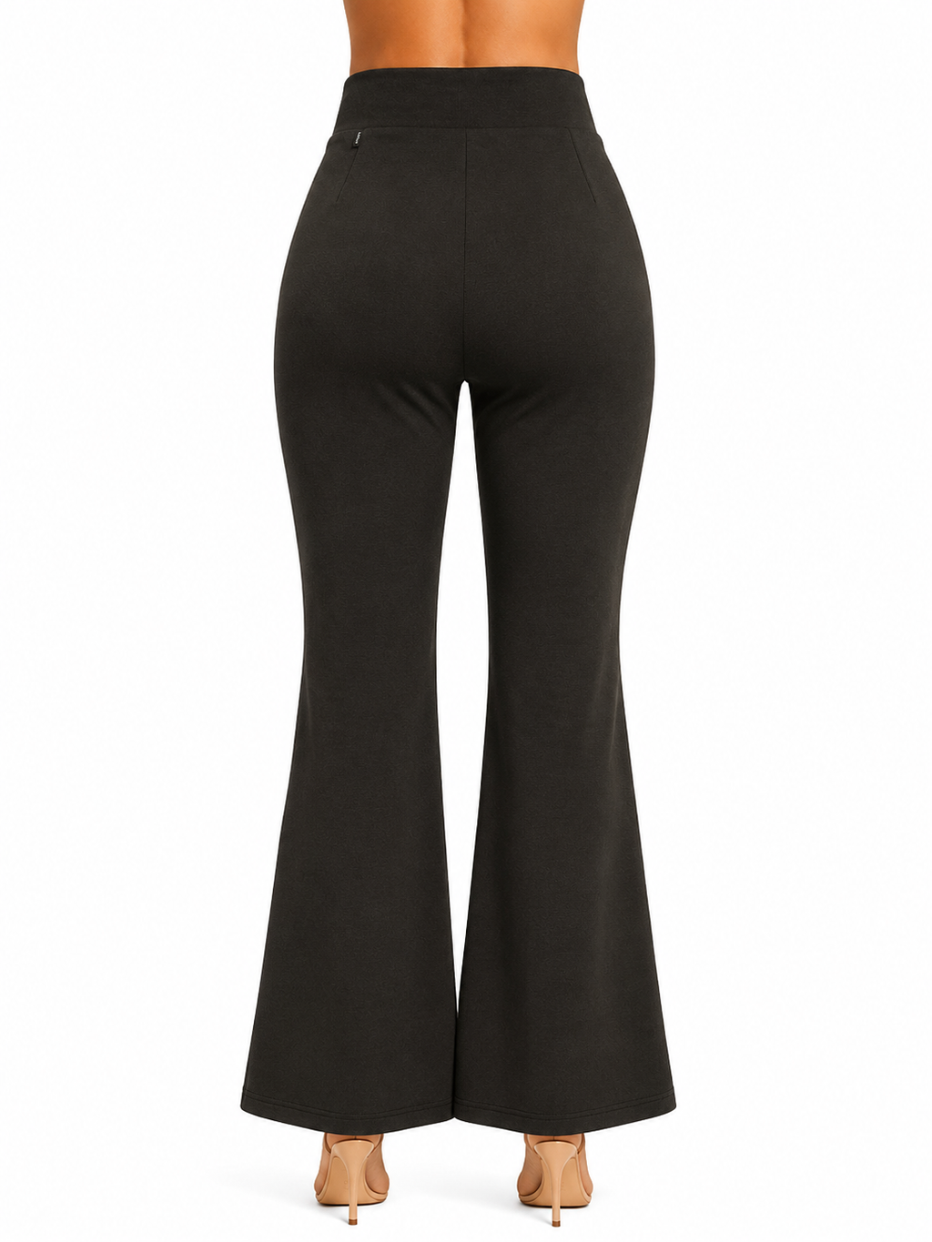Elegant Flared Bottom Wear for Women | High-Waist Casual Trousers