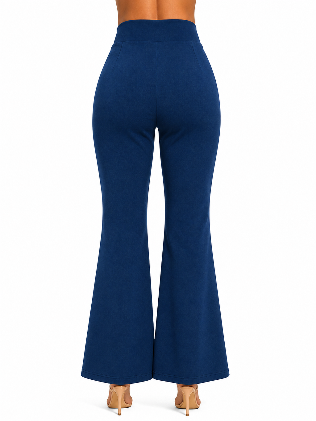 Elegant Flared Bottom Wear for Women | High-Waist Casual Trousers