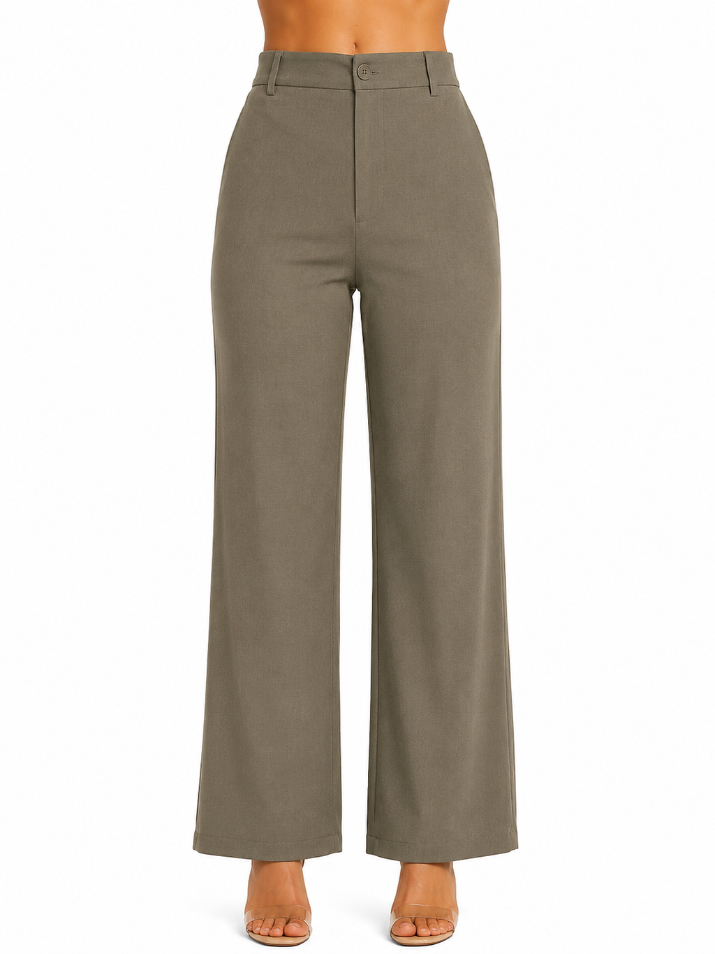 Elegant High-Waist Wide Leg Bottom Wear for Women | Trousers