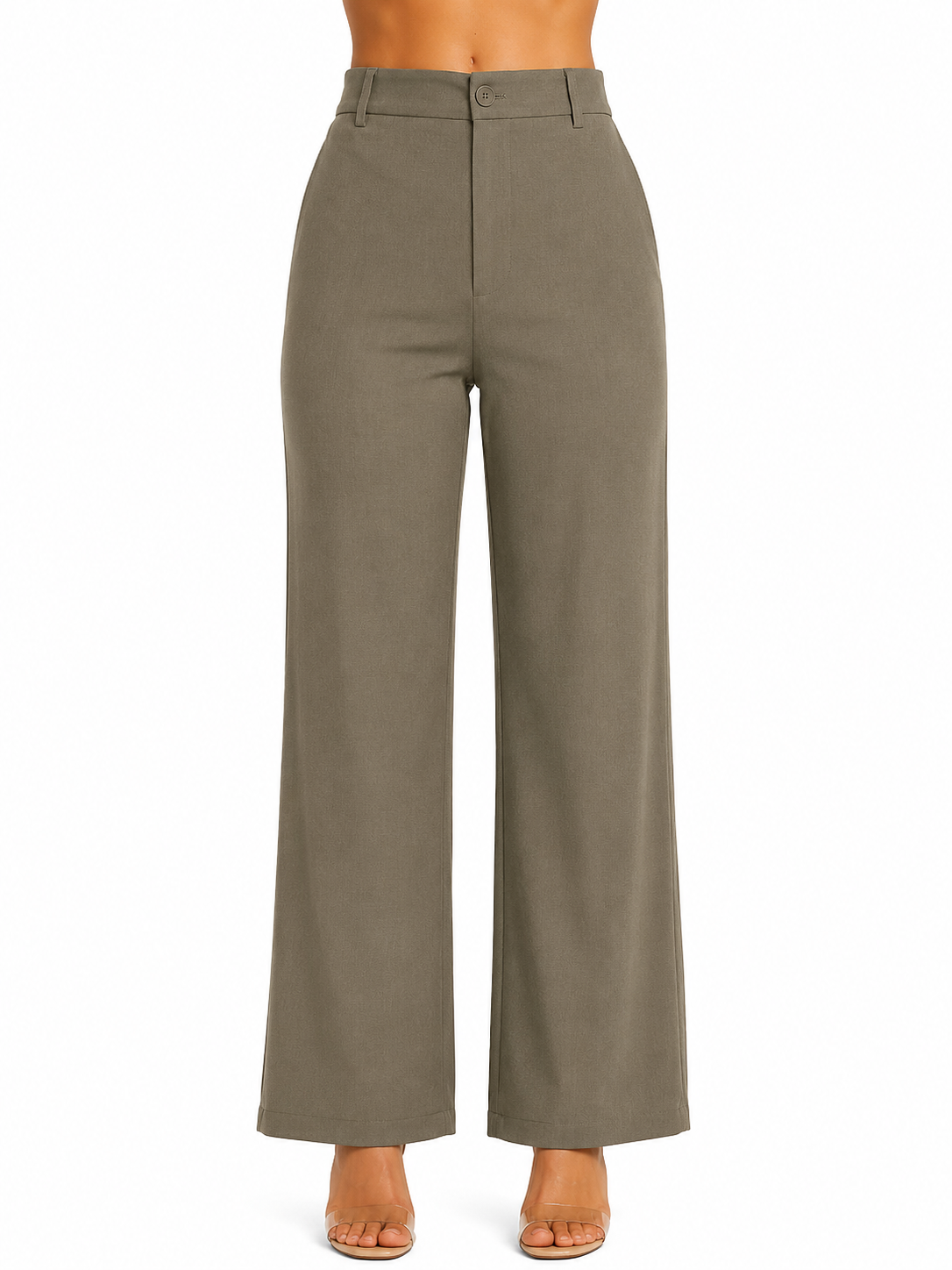 Elegant High-Waist Wide Leg Bottom Wear for Women | Trousers