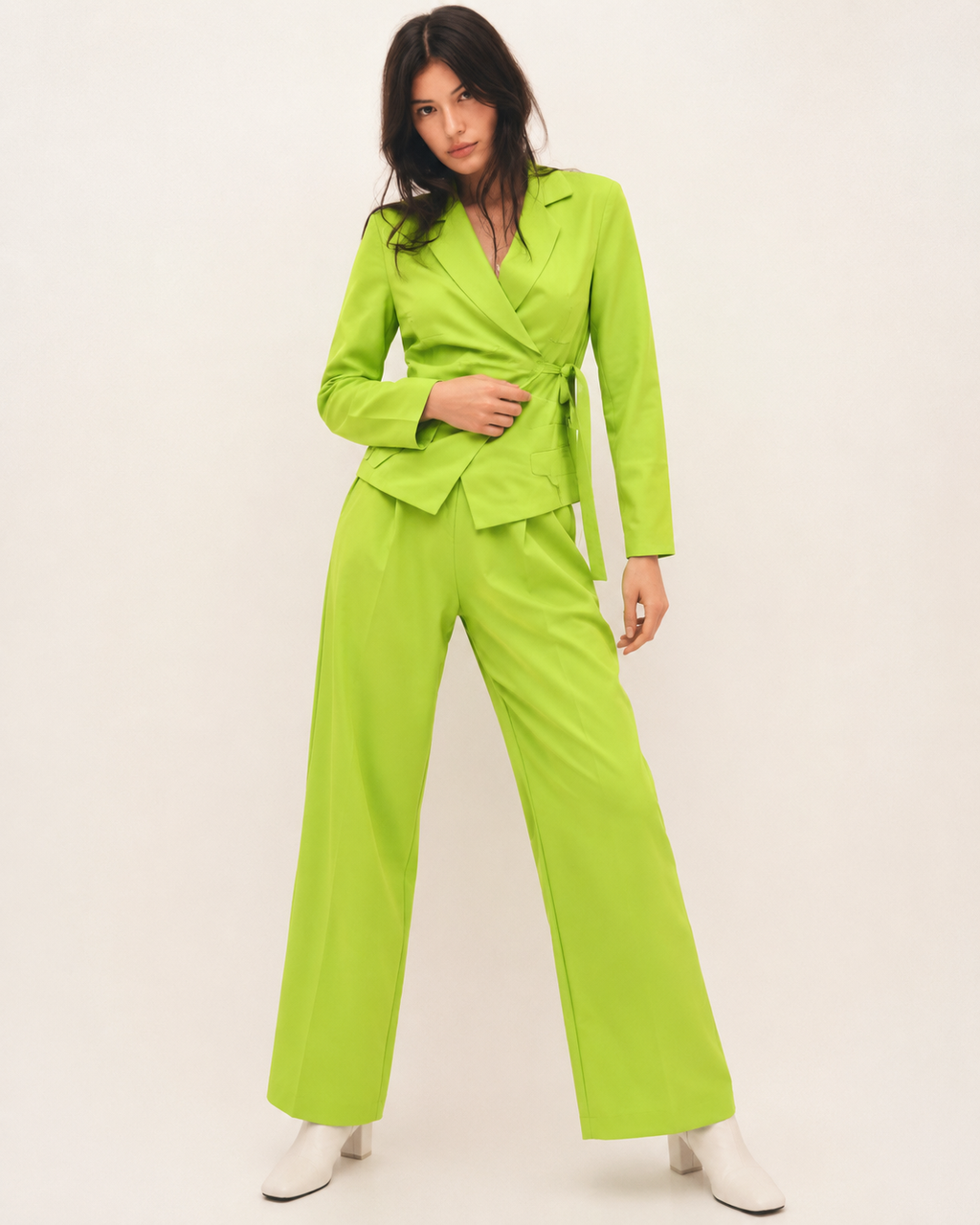 Elegant Two-Piece Co-Ord Set for Women | Blazer & Trousers