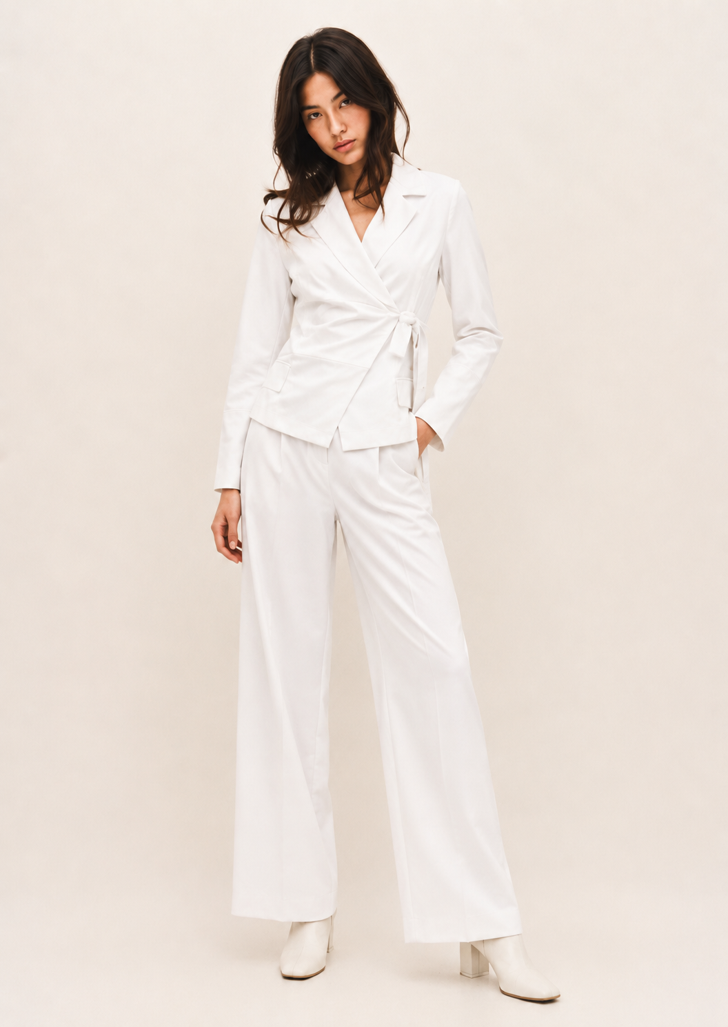 Elegant Two-Piece Co-Ord Set for Women | Blazer & Trousers