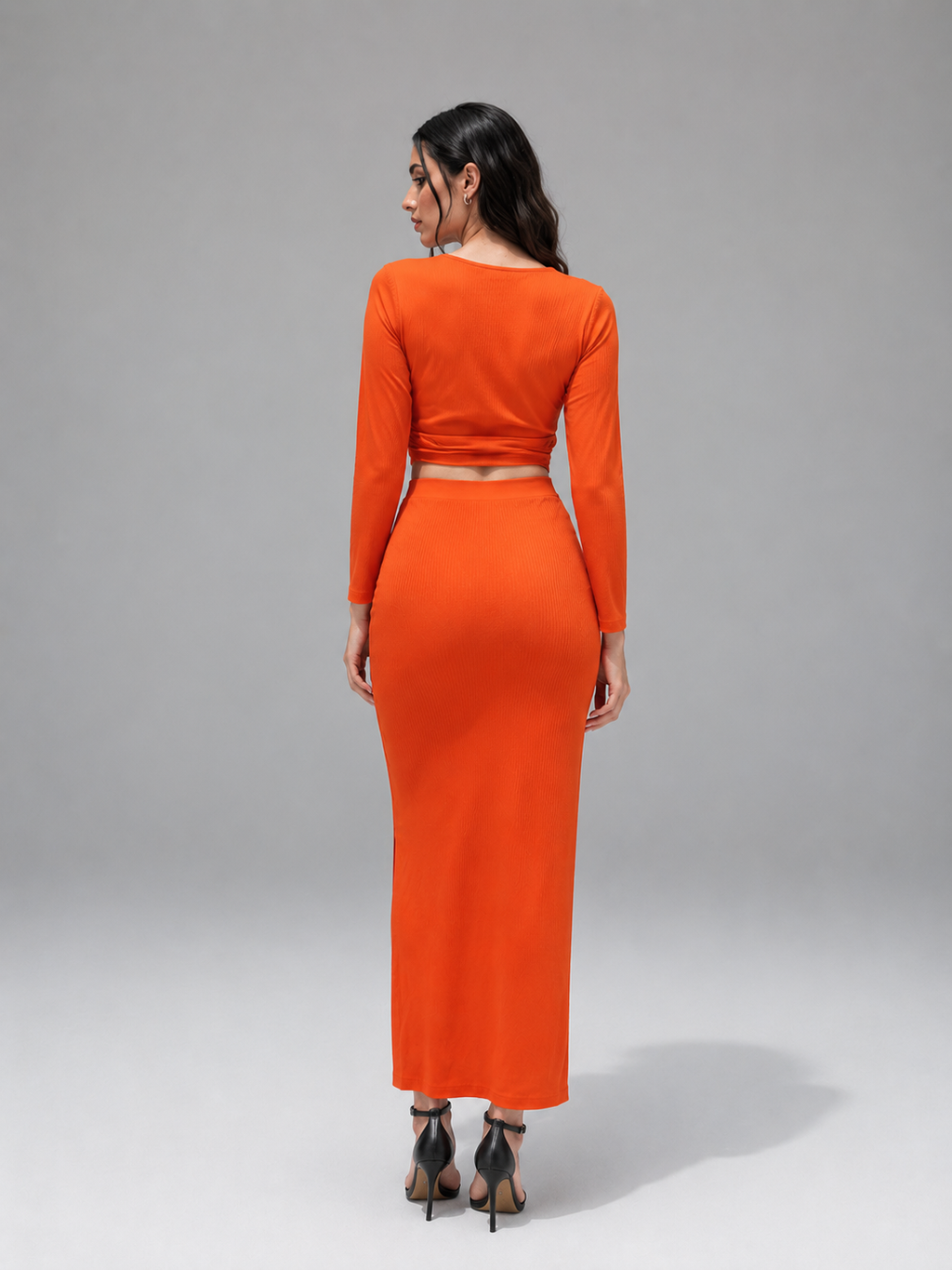 Elegant Two-Piece Co-Ord Set for Women | Twist Front Skirt